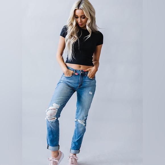 ☃️BOGO50%☃️ 🆕💙KANCAN: High Rise Relaxed Fit Boyfriend Jeans 11/29 - Picture 2 of 16
